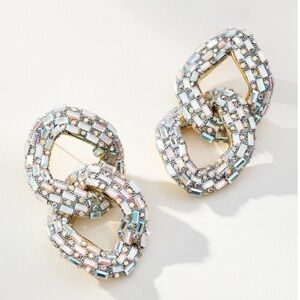 Anthropologie Violet & Brooks Linked Drop Earrings